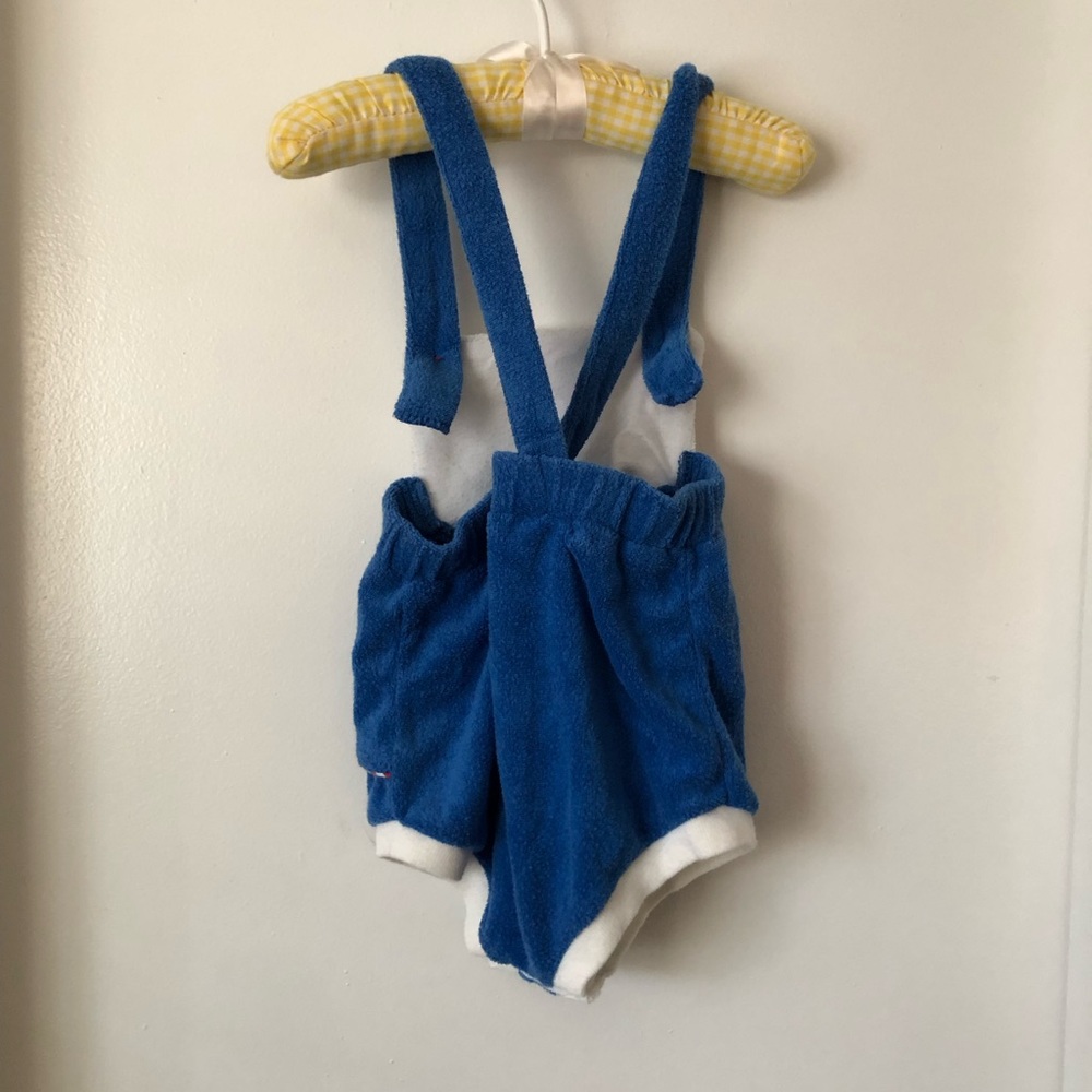 Terry Cloth Train Romper - Picture 3 of 3